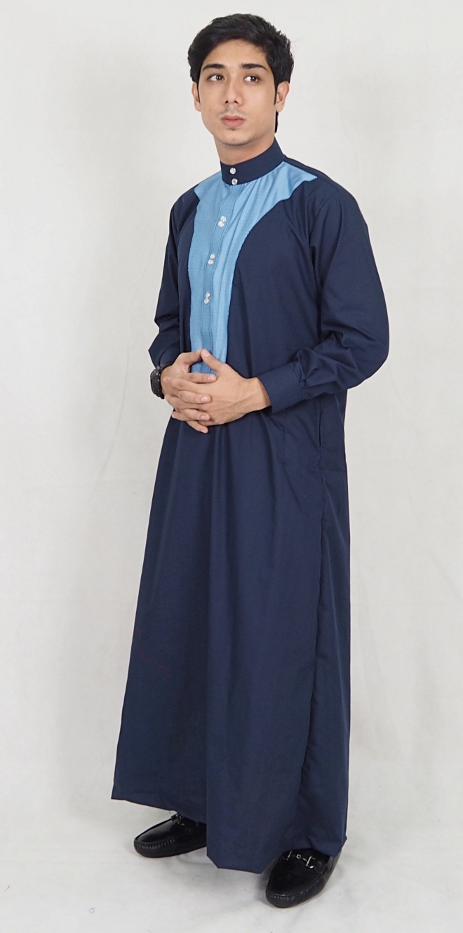SW5071 Stylish Jubah Navy