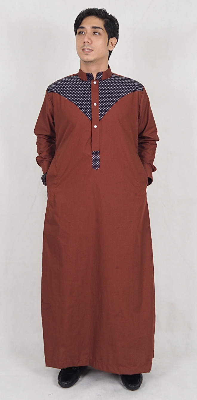 SW5072 Fashion Jubah Brown