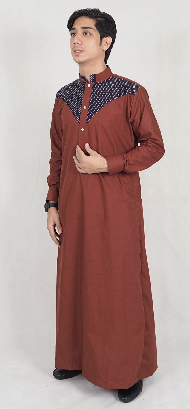 SW5072 Fashion Jubah Brown