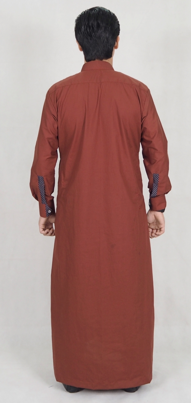 SW5072 Fashion Jubah Brown