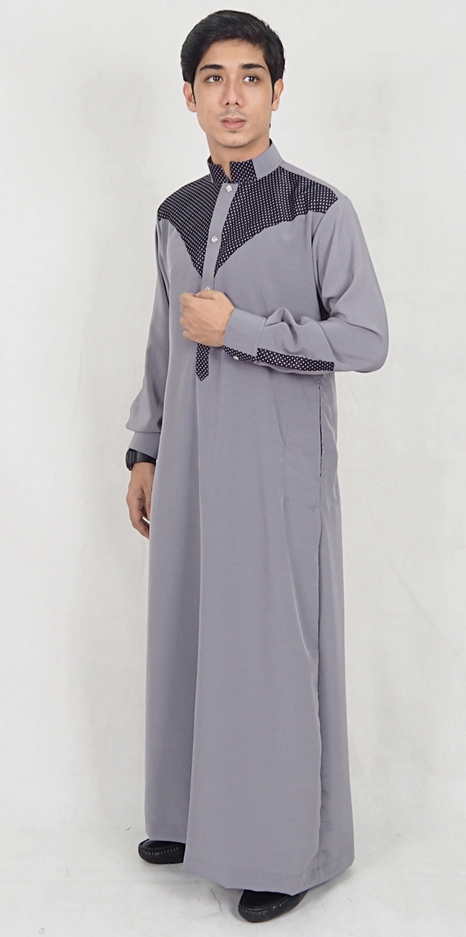 SW5072 Fashion Jubah Grey