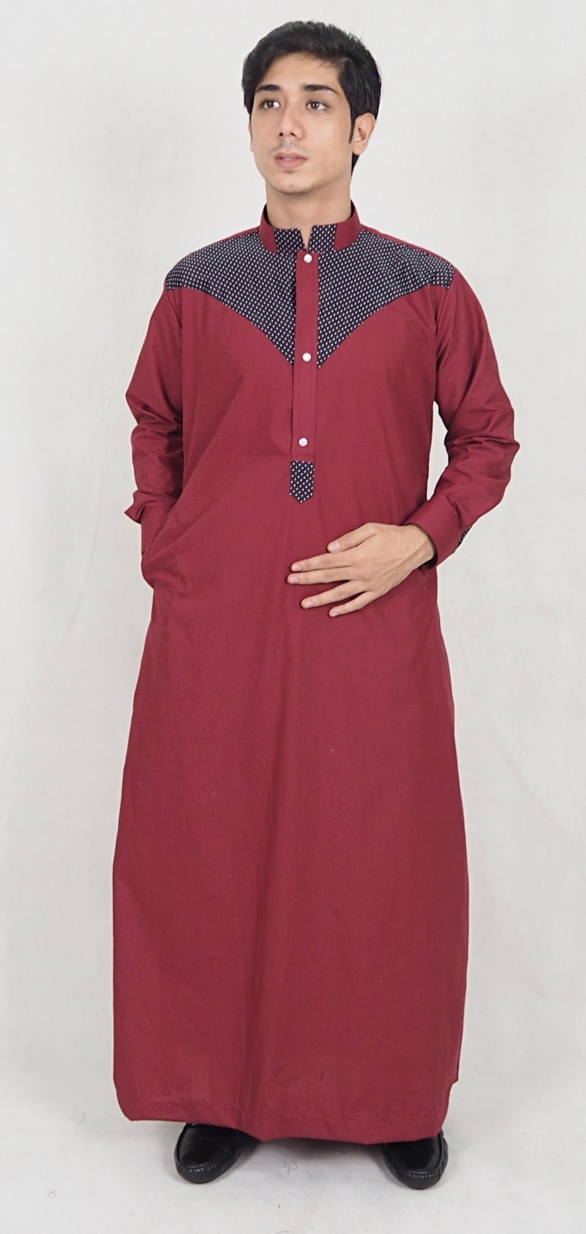 SW5072 Fashion Jubah Maroon