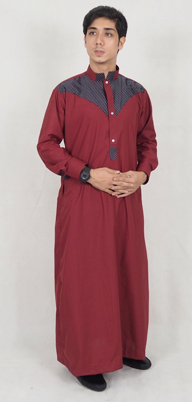 SW5072 Fashion Jubah Maroon