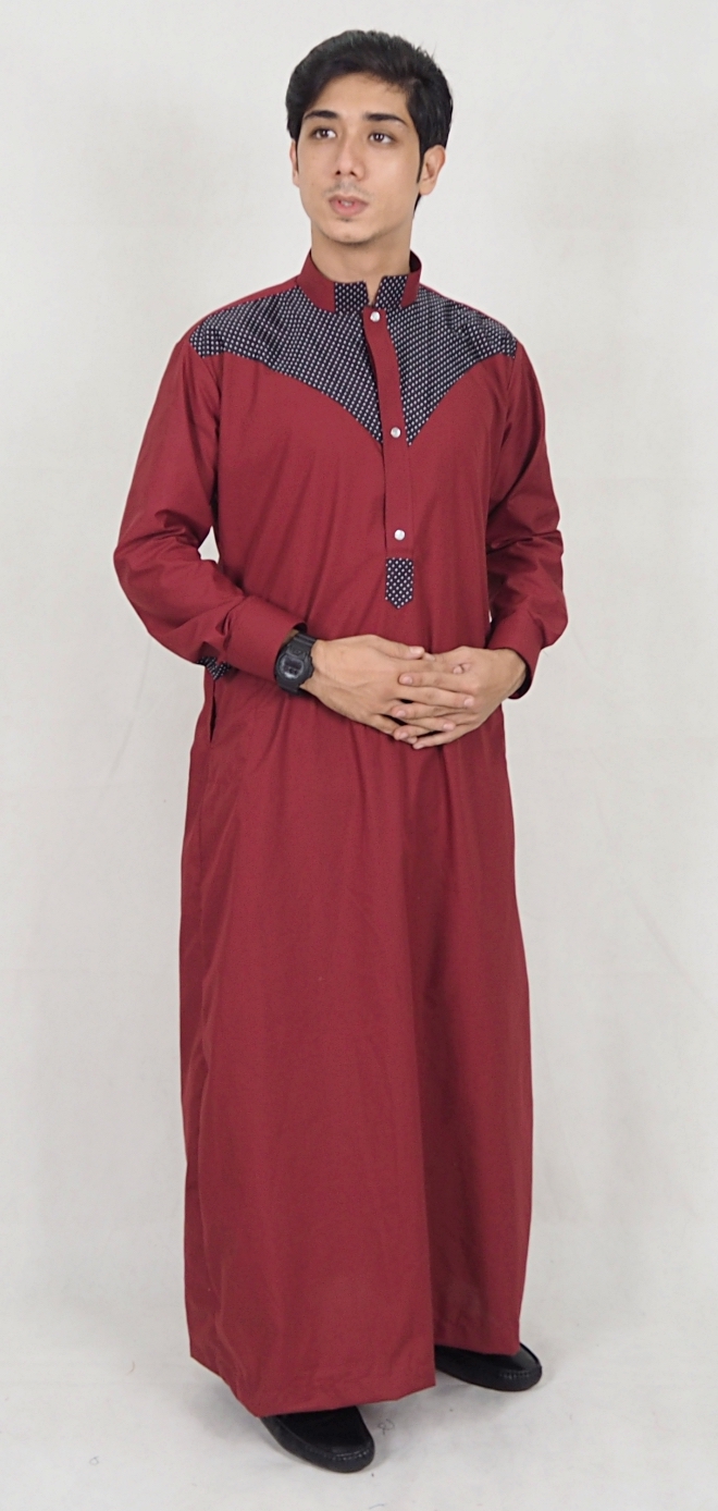 SW5072 Fashion Jubah Maroon