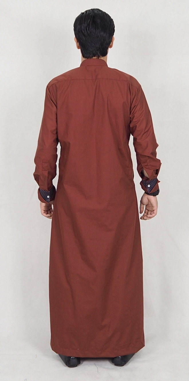 SW5074 Men's Jubah (Plus Size) Brown