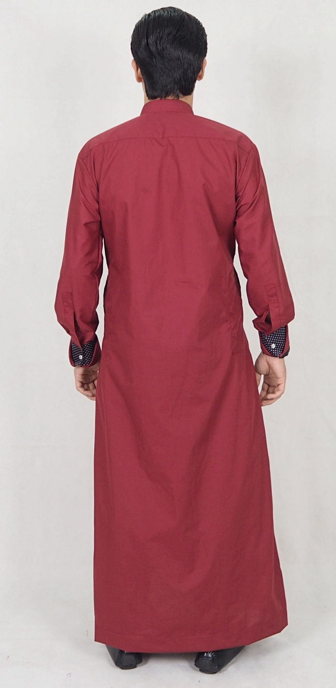 SW5074 Men's Jubah (Plus Size) Maroon