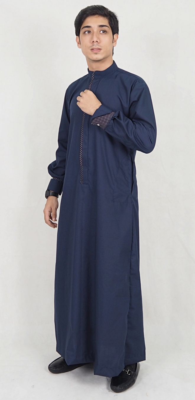 SW5074 Men's Jubah (Plus Size) Navy