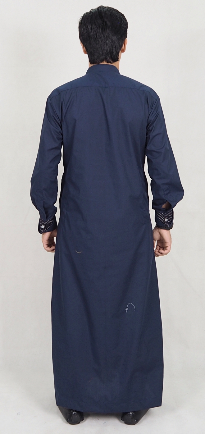 SW5074 Men's Jubah (Plus Size) Navy