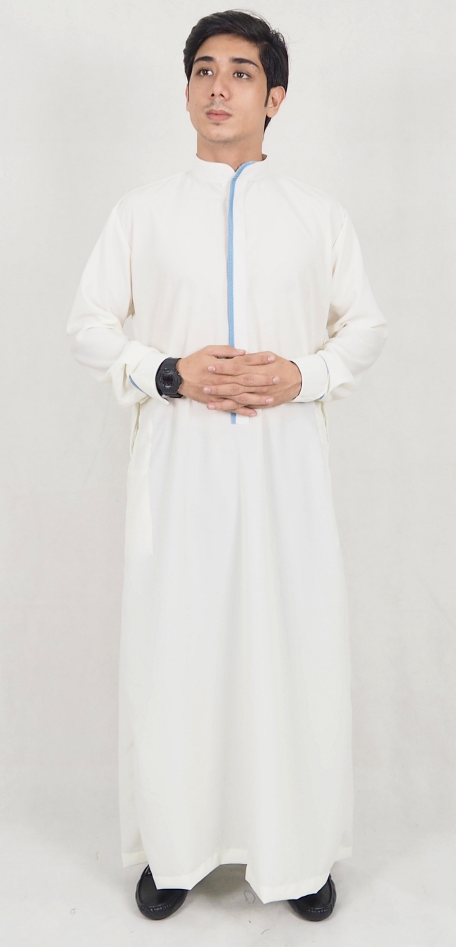 SW5074 Men's Jubah (Plus Size) White