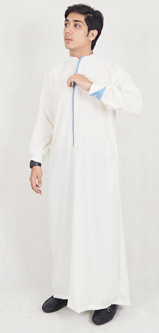 SW5074 Men's Jubah (Plus Size) White