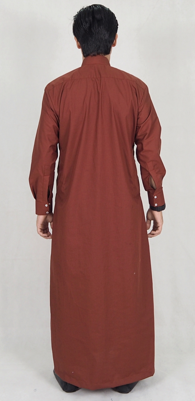 SW5076 Stylish Jubah (Plus Size) Brown