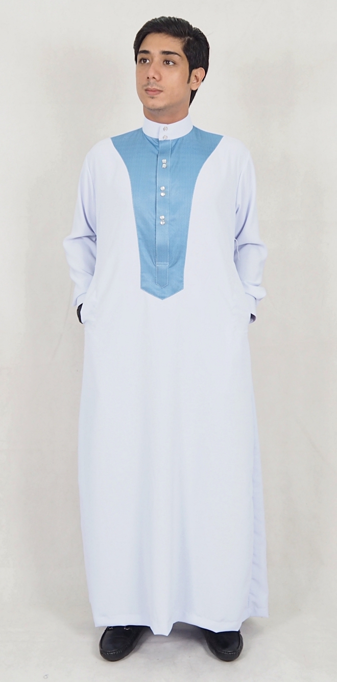 SW5076 Stylish Jubah (Plus Size) White