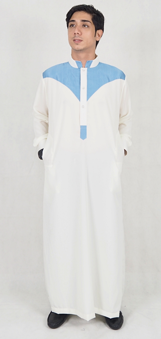 SW5077 Fashion Jubah (Plus Size) Cream