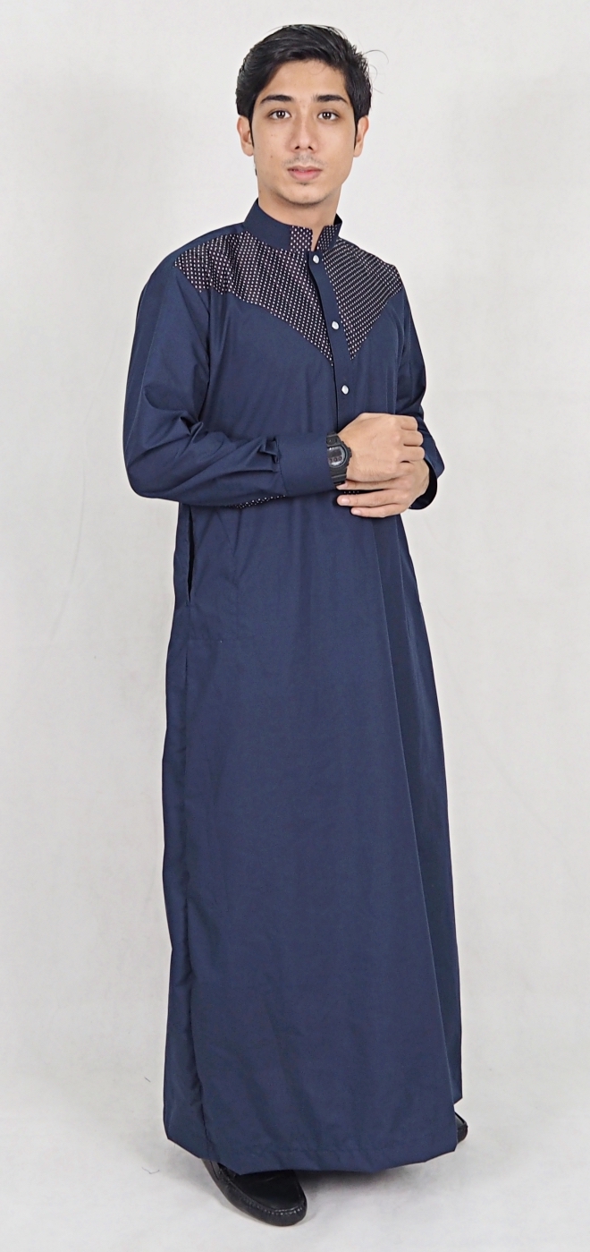 SW5077 Fashion Jubah (Plus Size) Navy