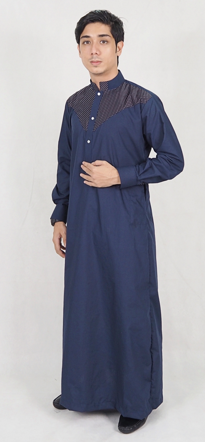SW5077 Fashion Jubah (Plus Size) Navy