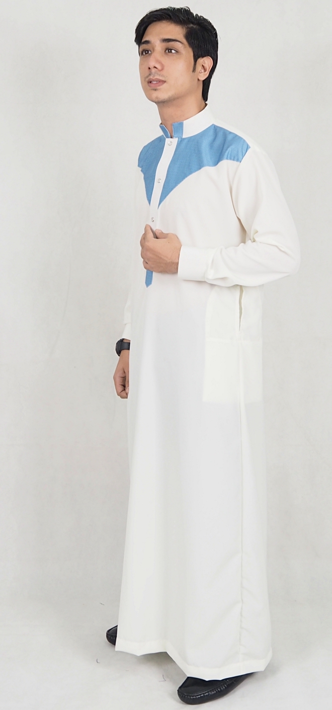 SW5078 Fashion Jubah (Plus Size) Cream
