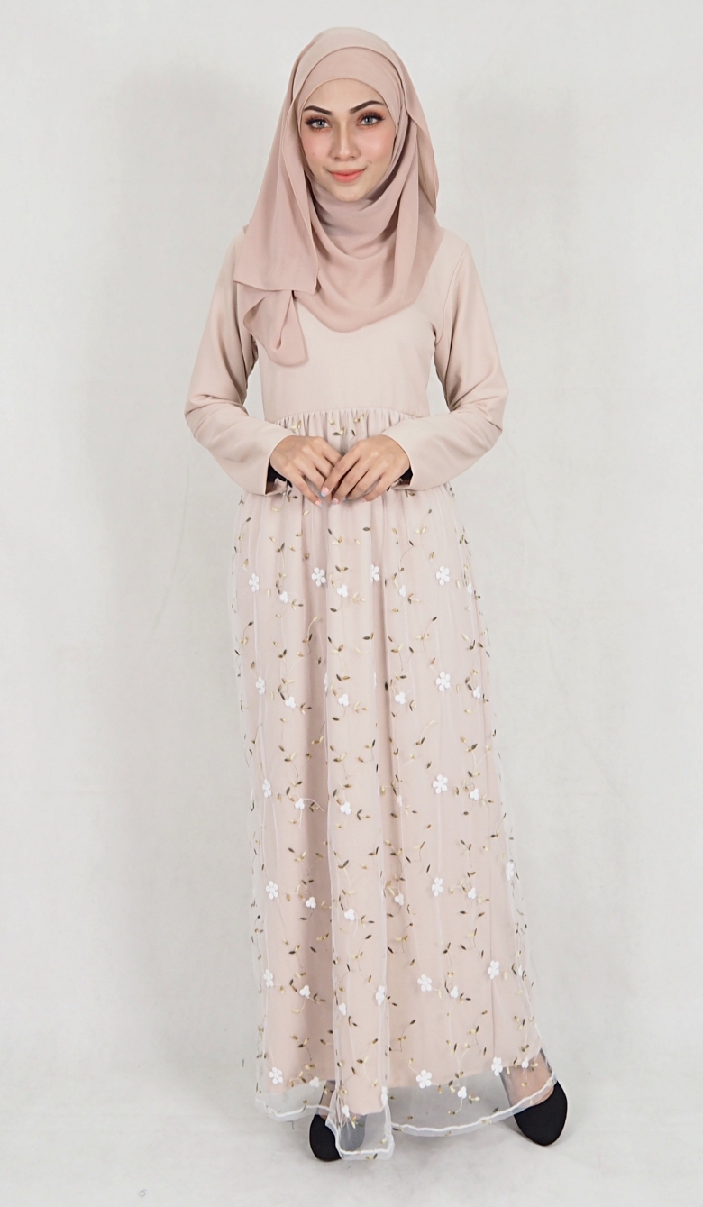 SW5079 Pretty Jubah Cream