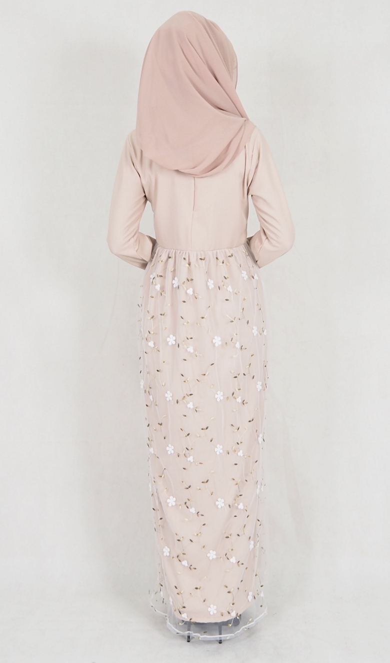 SW5079 Pretty Jubah Cream