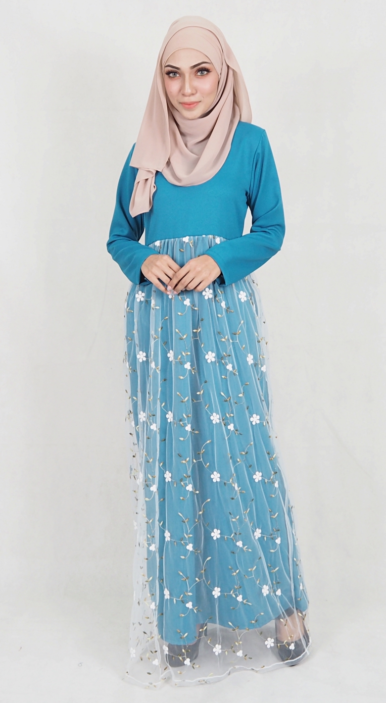 SW5079 Pretty Jubah Dark Green