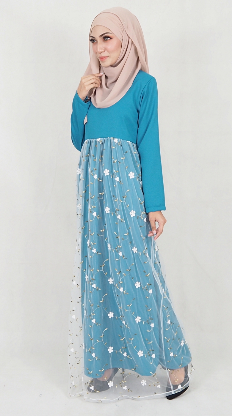 SW5079 Pretty Jubah Dark Green