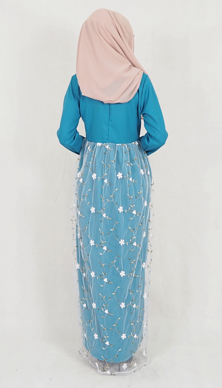 SW5079 Pretty Jubah Dark Green