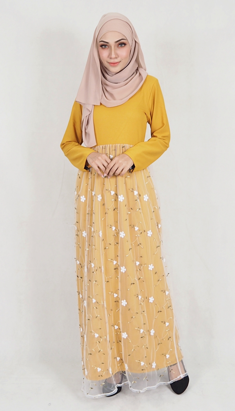 SW5079 Pretty Jubah Mustard
