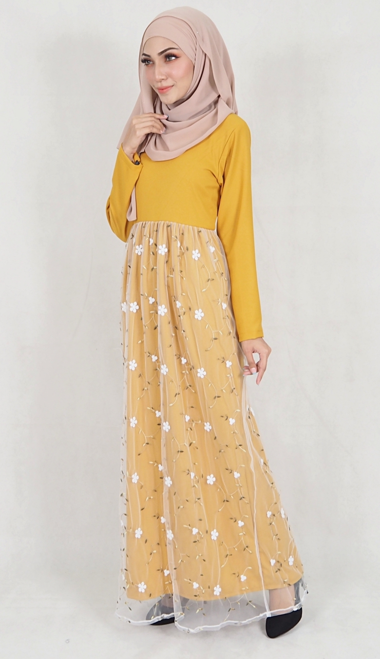 SW5079 Pretty Jubah Mustard