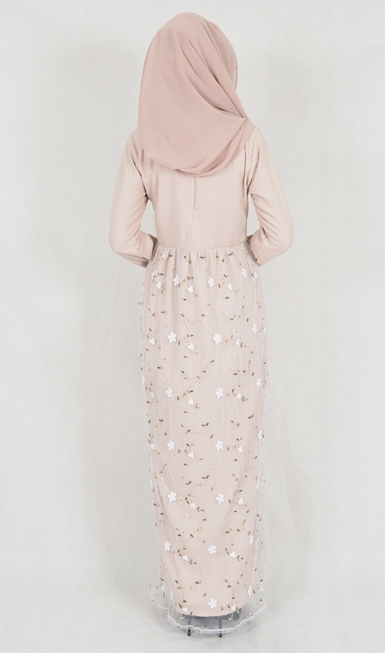 SW5082 Pretty Jubah (Plus Size) Cream