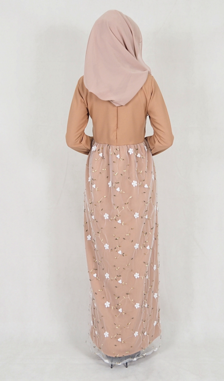 SW5082 Pretty Jubah (Plus Size) Dark Brown