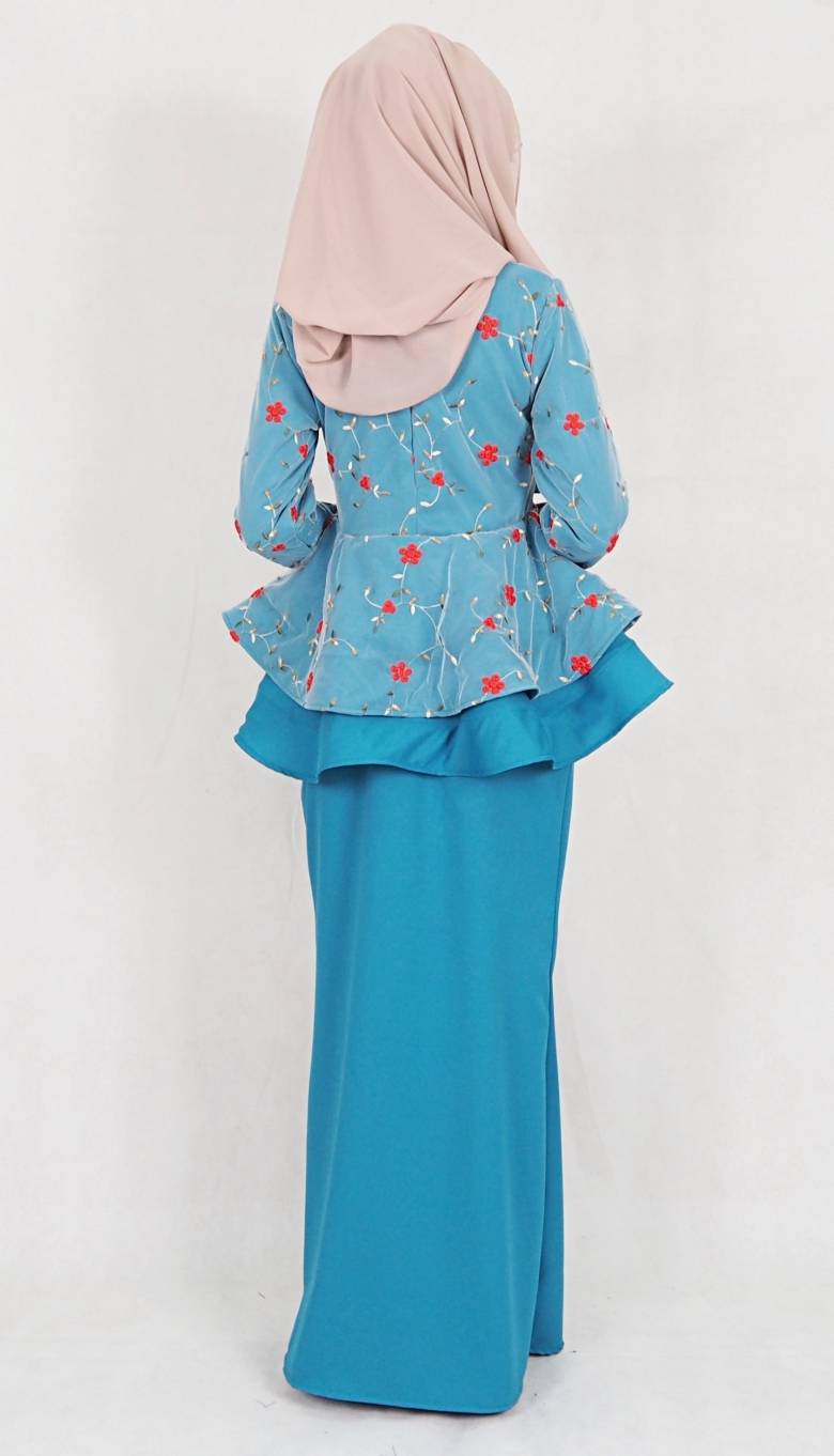 SW5084 Trendy Baju Kurung (Plus Size) Dark Green