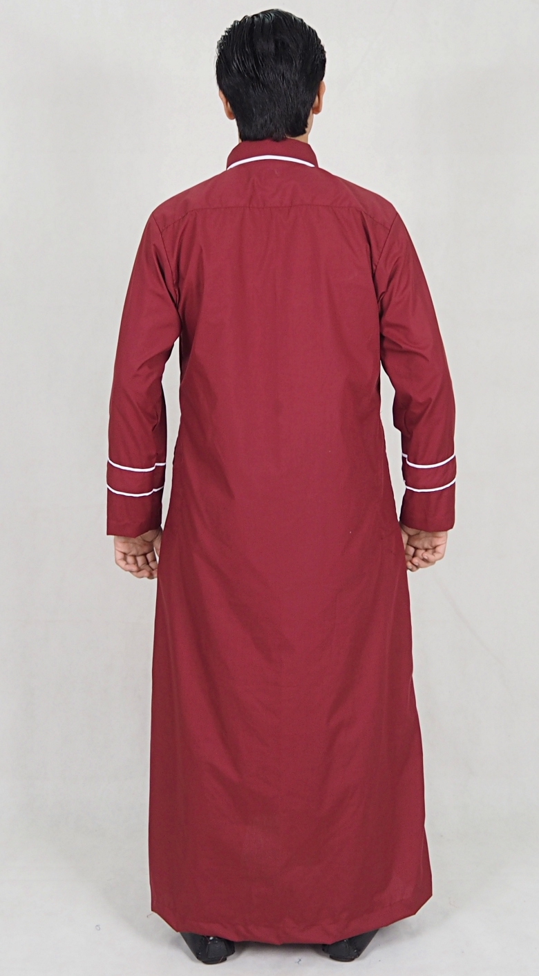 SW5087 Men's Jubah Maroon