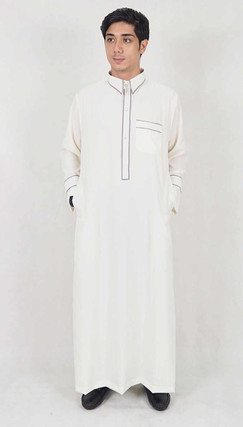SW5087 Men's Jubah White