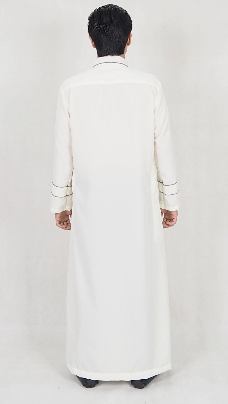 SW5087 Men's Jubah White