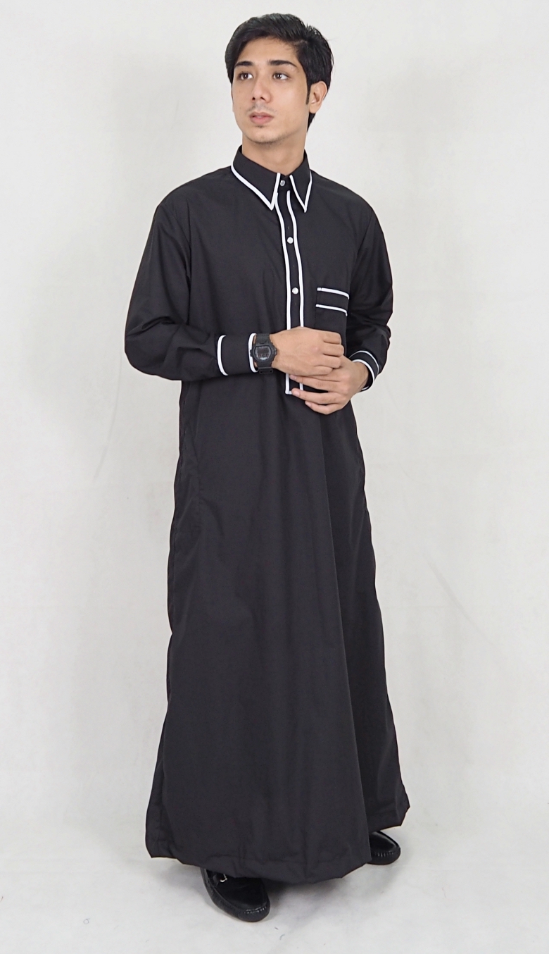 SW5088 Men's Jubah Black