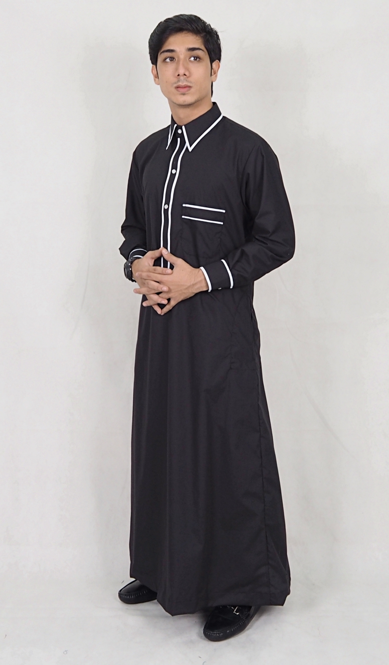 SW5088 Men's Jubah Black