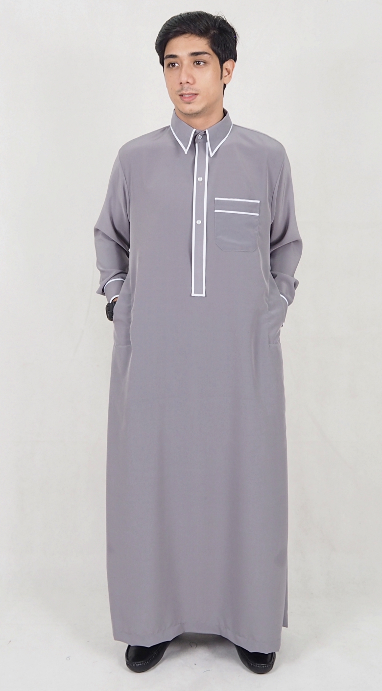 SW5088 Men's Jubah Grey