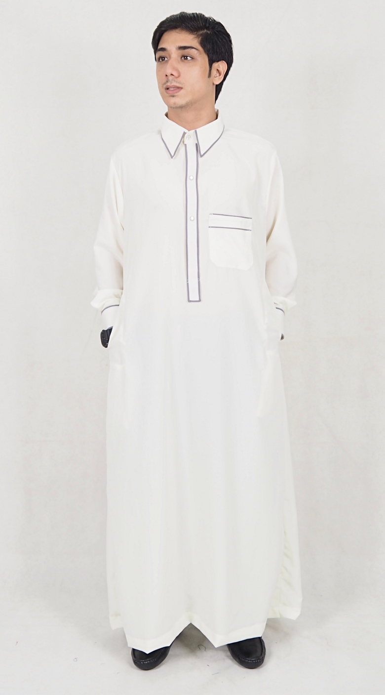 SW5088 Men's Jubah White