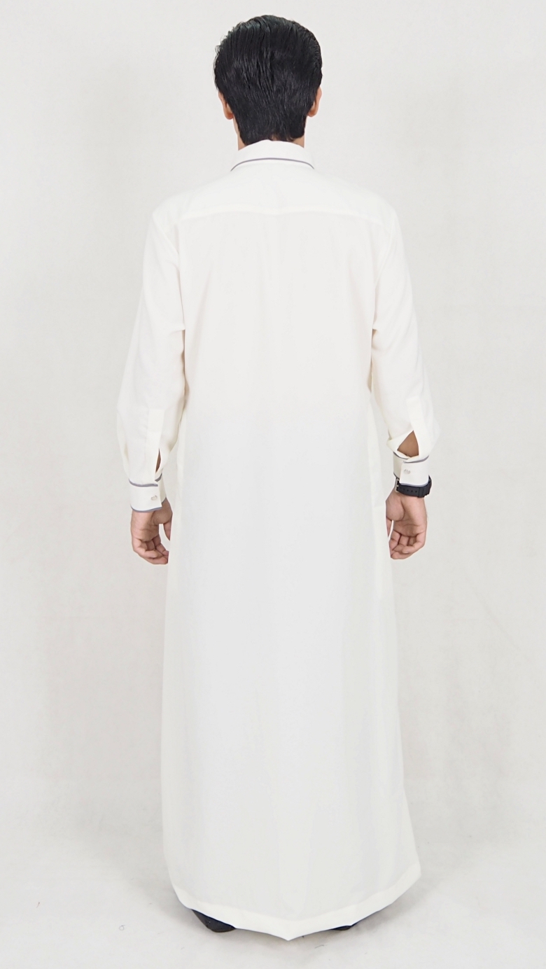 SW5088 Men's Jubah White