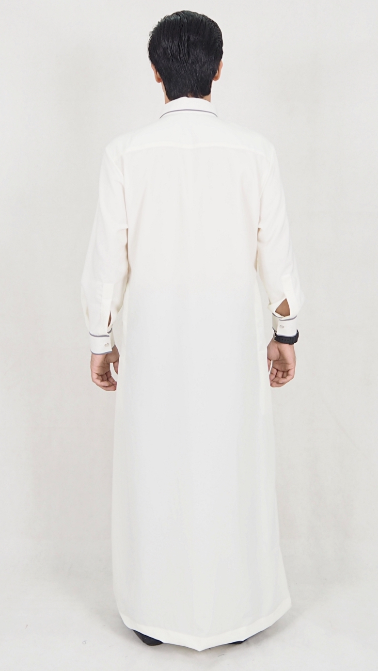 SW5088 Men's Jubah White