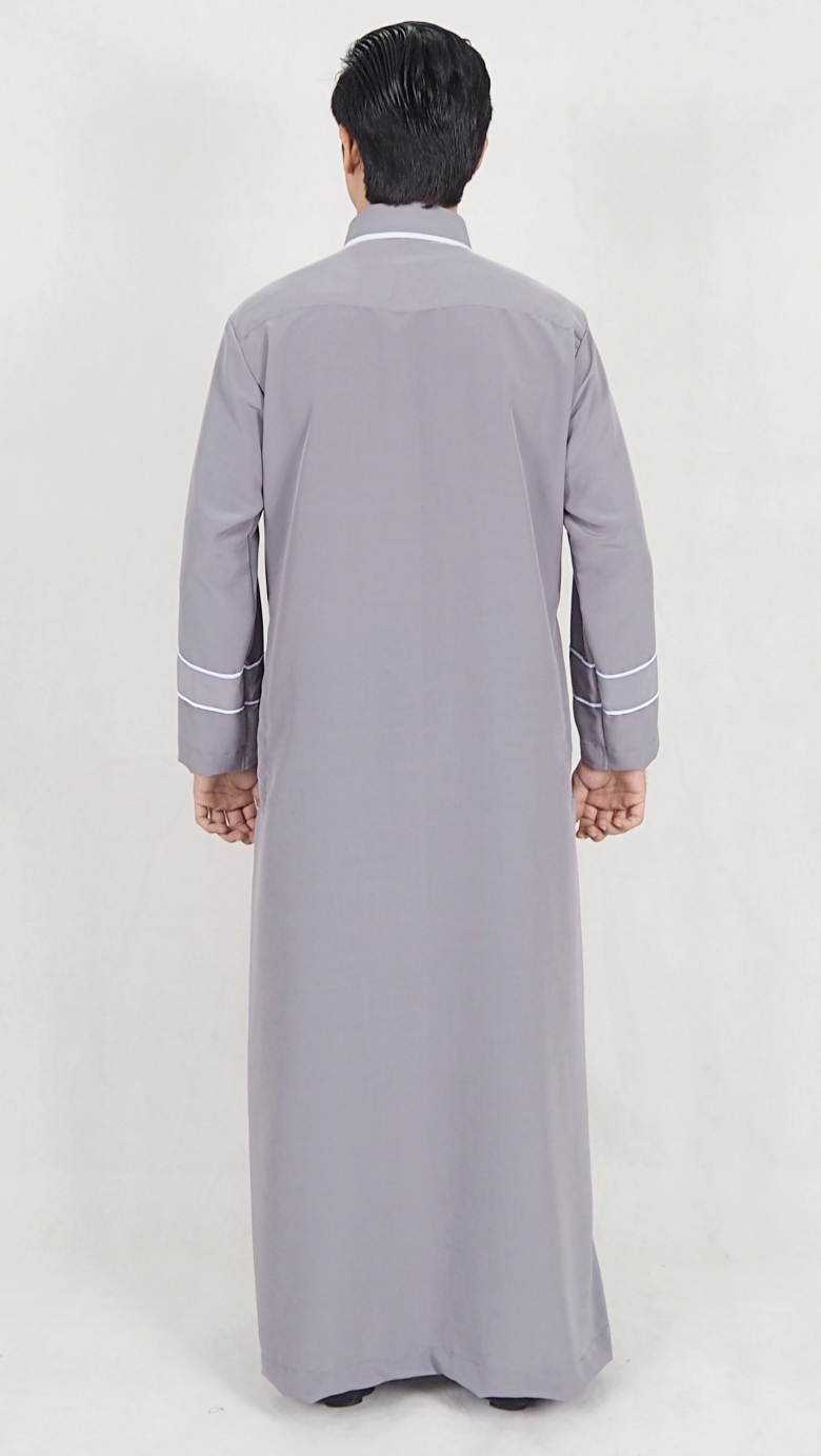 SW5089 Men's Jubah (Plus Size) Grey