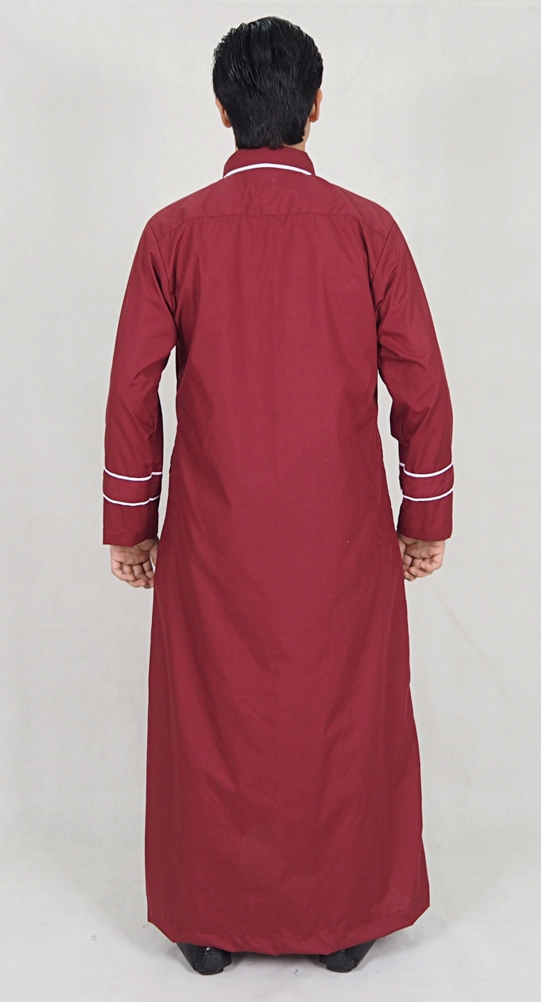 SW5089 Men's Jubah (Plus Size) Maroon