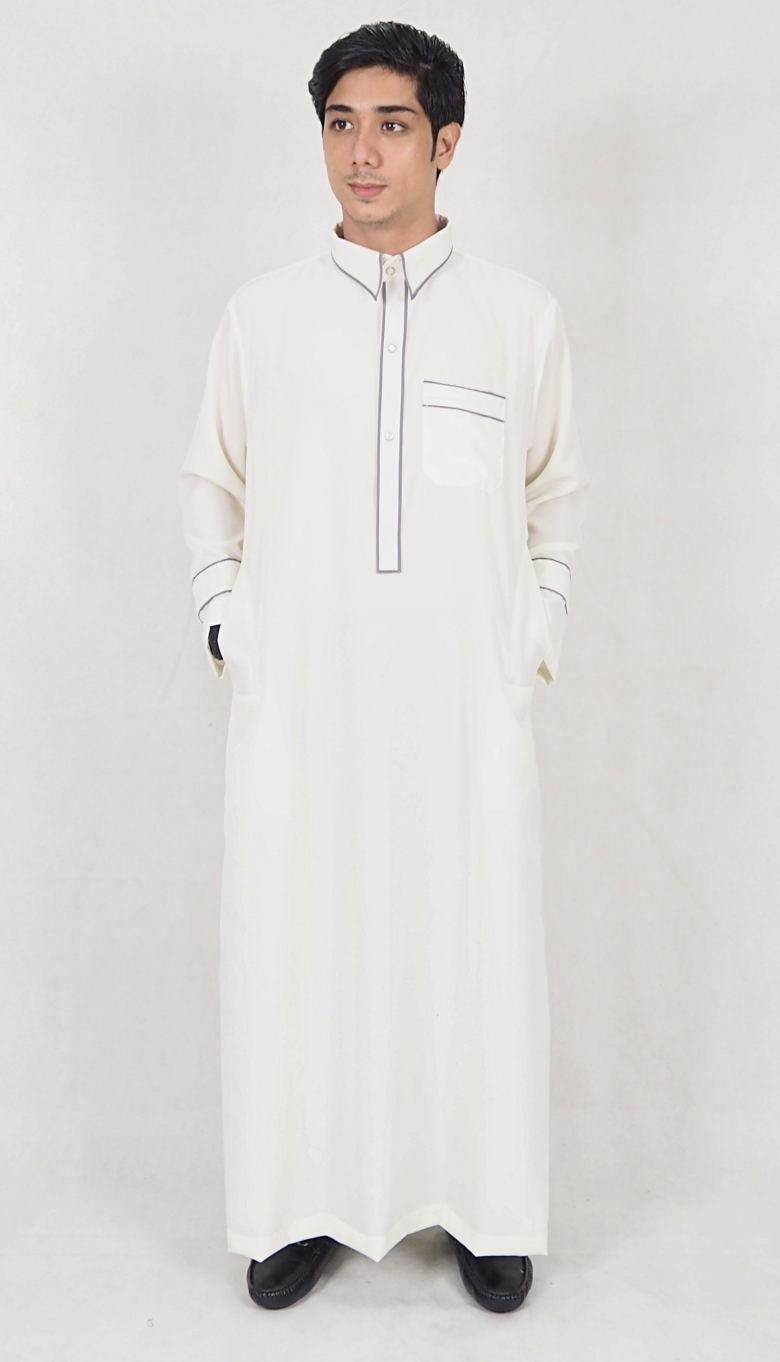 SW5090 Men's Jubah (Plus Size) White