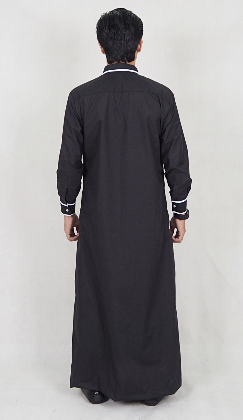SW5091 Men's Jubah (Plus Size) Black