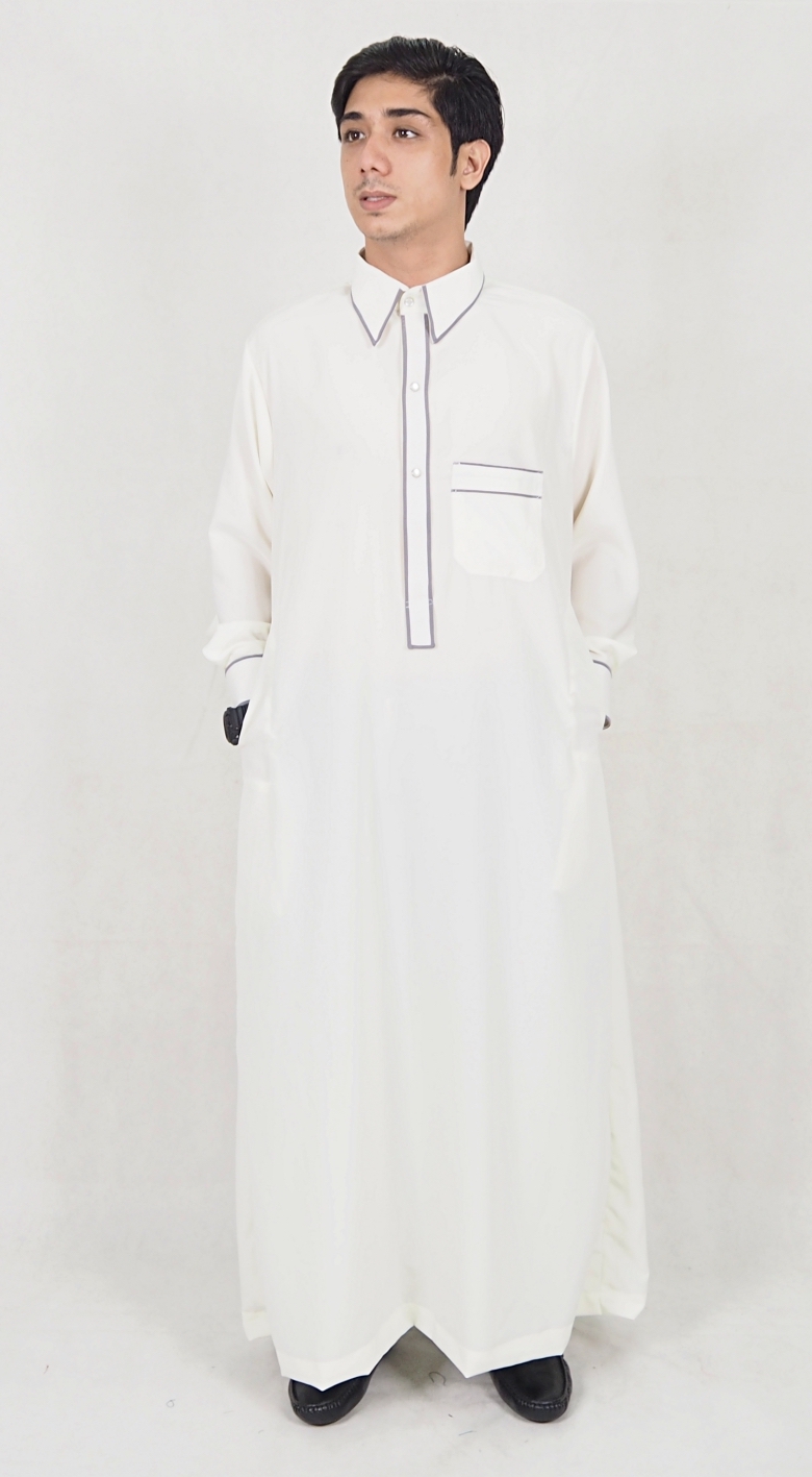 SW5092 Men's Jubah (Plus Size) White