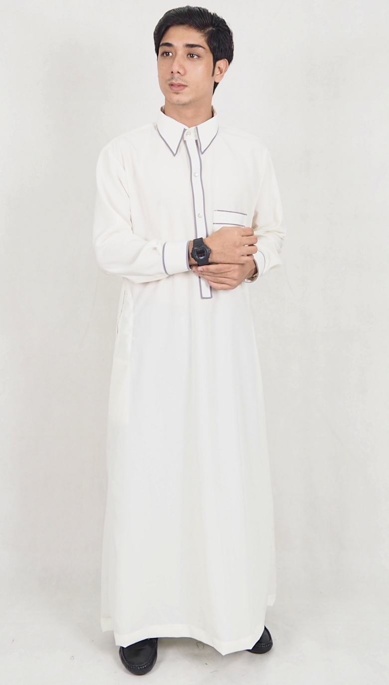 SW5092 Men's Jubah (Plus Size) White