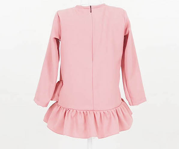 SW5098 Kid's Peplum Blouse Dusty Pink