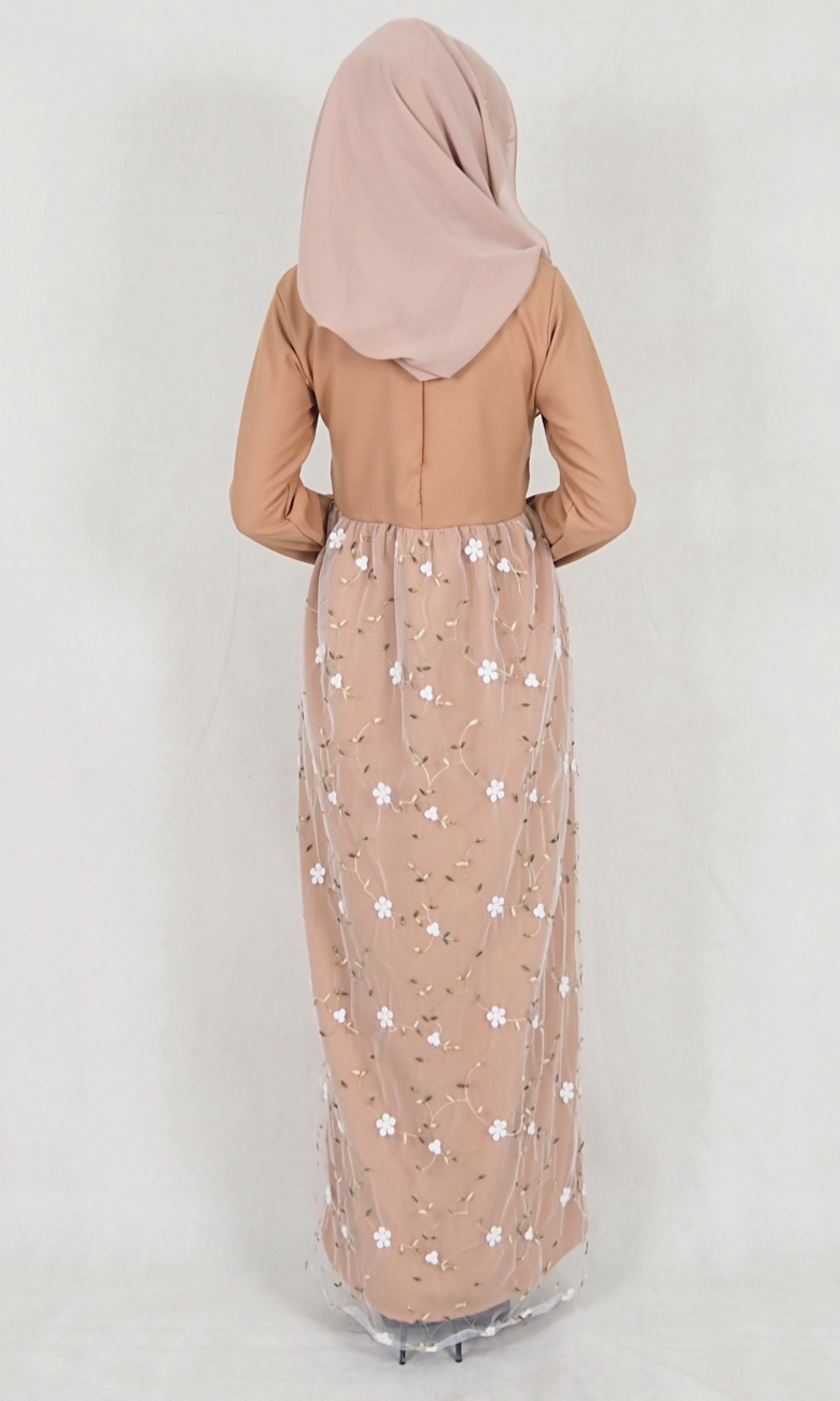 SW5109 Pretty Jubah (Breastfeed) Dark Brown