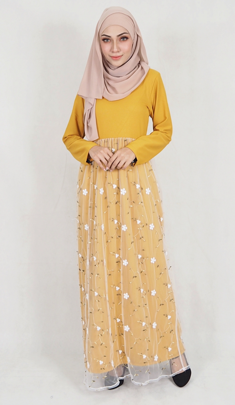 SW5109 Pretty Jubah (Breastfeed) Mustard