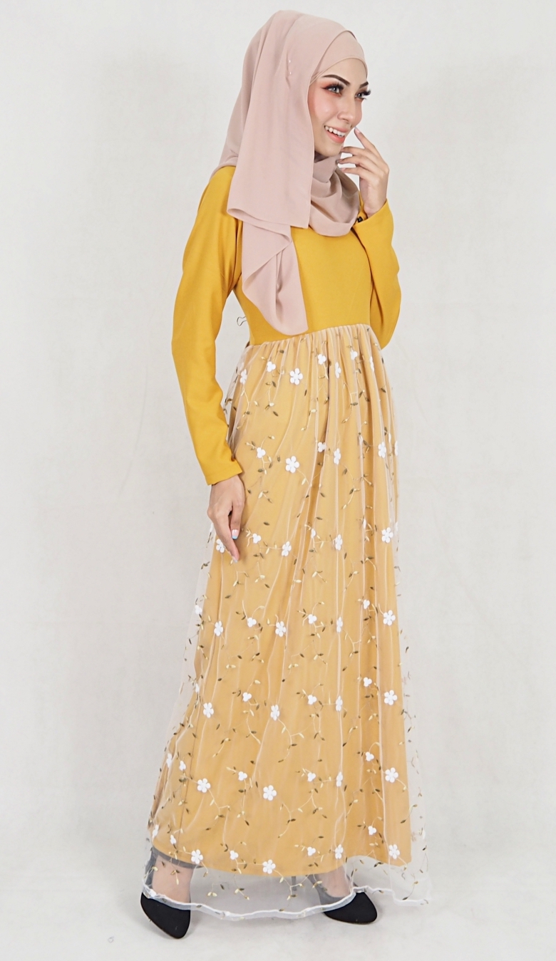 SW5109 Pretty Jubah (Breastfeed) Mustard