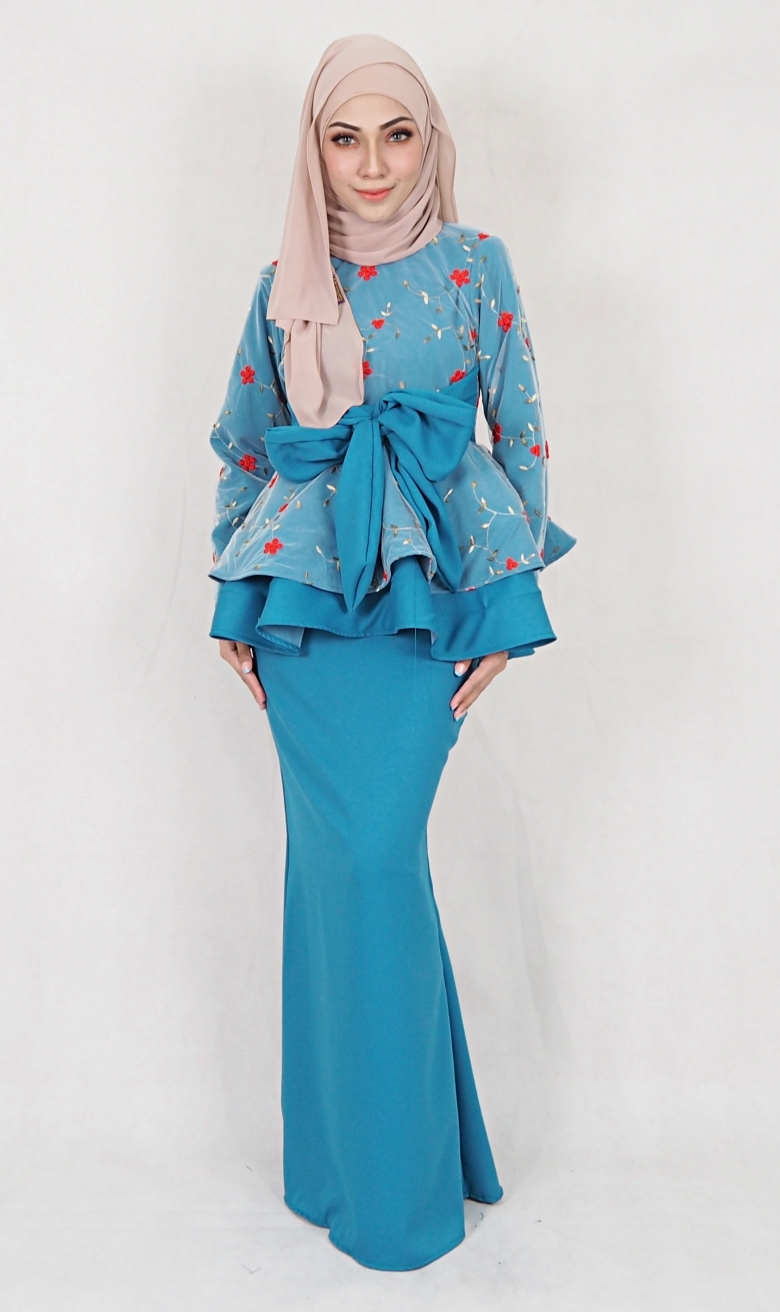 SW5110 Baju Kurung (Breastfeed) Dark Green